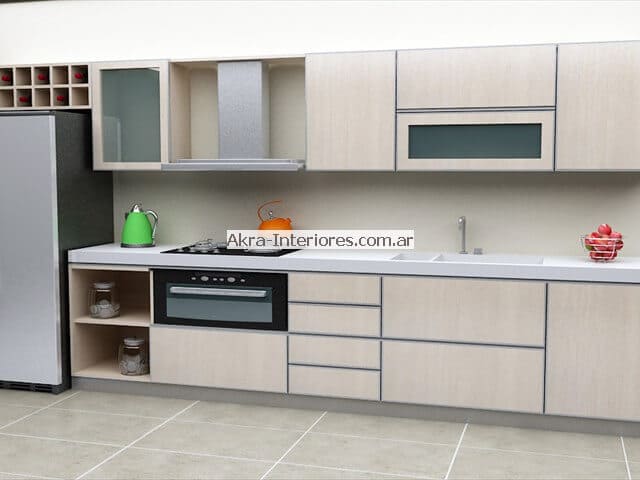 Muebles de cocina: Los muebles de cocina deben coincidir con todo. Los muebles de cocina son funcionales.