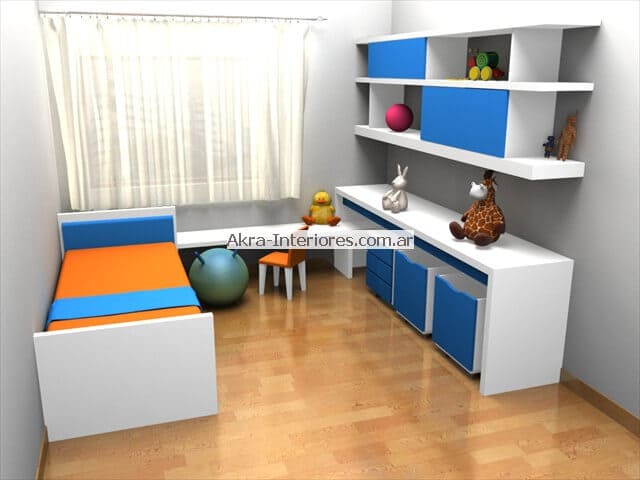 Muebles infantiles y Juveniles en Capital Federal para poder optimizar el espacio de dormitorios chicos